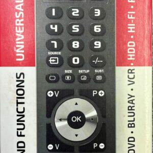 Kaukosäädin Superior musta Koodattava